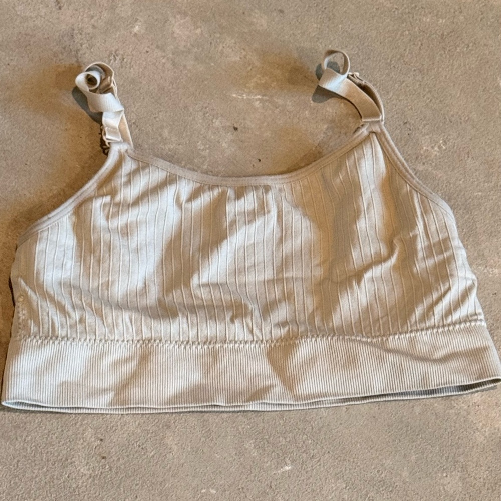 Source Unknown Kids Ribbed Bralette - Light Beige